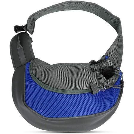 Hgudesign Pet Sling Carrier Bag  Hand-Free Dog Outdoor Travel Shoulder Bag with Adjustable Strap& Zir