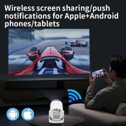 Small Projector with Wifi 6 and BT 1080P Projector 270° Adjustable Auto Keystone Home Projector Projector for Laptop PC Smartphone