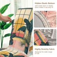 thumbnail image 5 of Yayeee 2 Pack Dining Chair Covers Stretch Parson Chairs Slipcovers Seat Protector, Pink Sunset, 5 of 6
