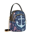 thumbnail image 7 of FORMRS Crossbody Bag for Women Quilted Travel Shoulder Cell Phone Purse with Chain Strap Handbag, Light Blue Anchor, 7 of 7