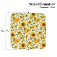 thumbnail image 2 of Kdxio Beautiful Countryside Sunflower Funny Coasters,4 Pcs Leather Coasters,Housewarming Gifts,Protect Furniture from Water Marks Scratch and Damage, 2 of 6