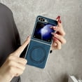 thumbnail image 6 of SaniMore for Samsung Galaxy Z Flip 5 Case, PU Leather with Hinge Protection, Wireless Charing Shockproof TPU Bumper for Girls Men Slim Anti-drop Magnetic Car Mount for Samsung Z Flip 5, Black, 6 of 9