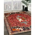 thumbnail image 3 of Ahgly Company Machine Washable Indoor Rectangle Traditional Dark Almond Brown Area Rugs, 5' x 7', 3 of 7