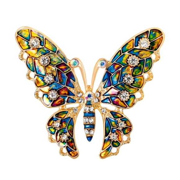 Broche animal con gotas de aceite de colores