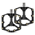 thumbnail image 1 of Pedal de bicicleta Pedales ultraligeros de aleación de aluminio para bicicleta 3 rodamientos antideslizantes impermeables planos y anchos accesorios para ciclismo, 1 of 7