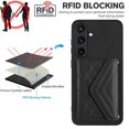 thumbnail image 6 of for Samsung Galaxy S24 Plus Slim Case with Card Holders and Strap for Women, Samsung Galaxy S24 Plus Phone Case Wallet PU Leather Kickstand RFID Blocking Flip Shockproof Wallet Case - Black, 6 of 11