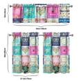 thumbnail image 6 of Kitchen Curtains and Valance Set 36 Inch Tier Pioneer Colorful Floral 3 Pieces Set Dining Room Small Curtain Drapes Cafe Curtains Valance for Home Decor Rod Pocket, 6 of 6