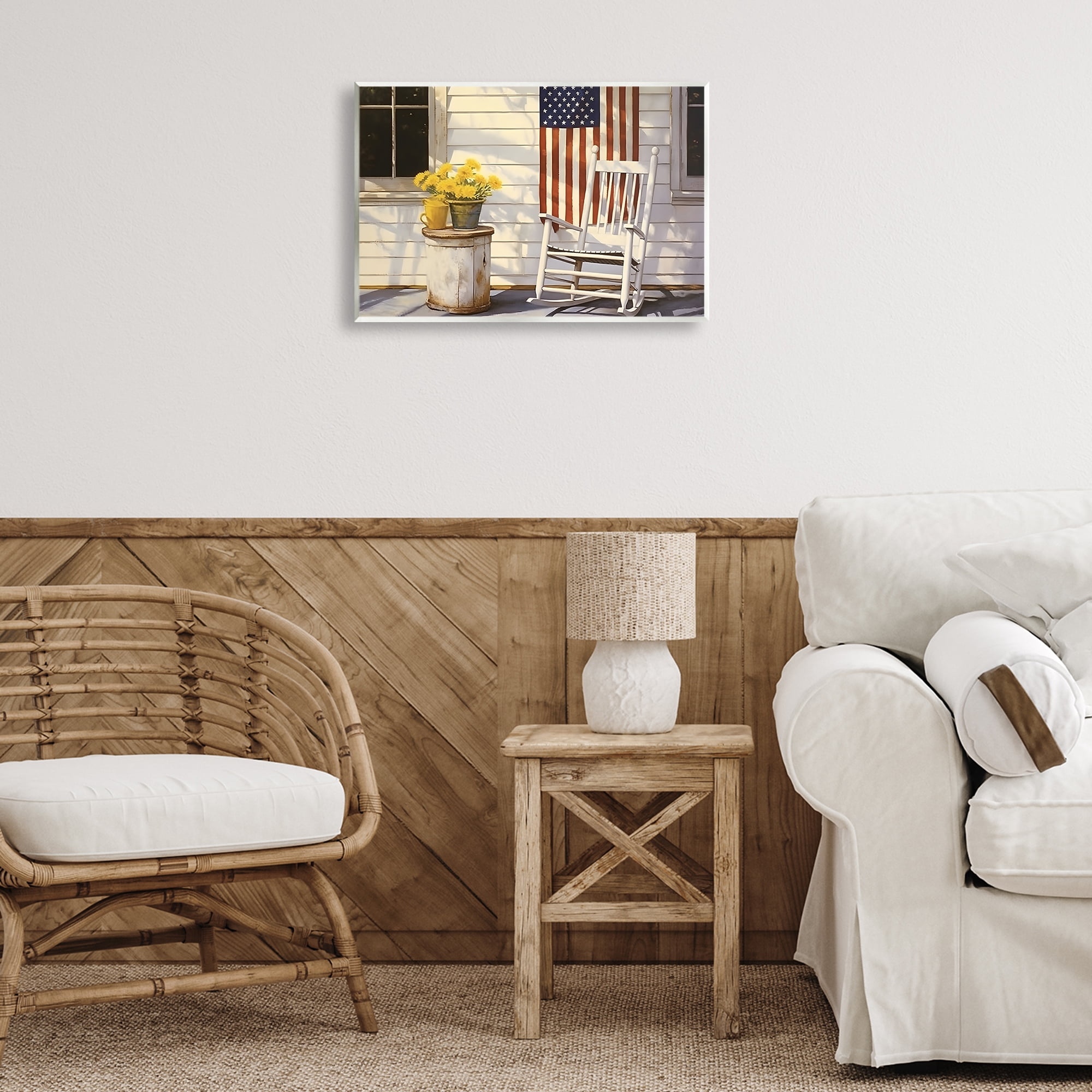 Stupell Industries Americana Deco Scene Travel & Places Painting Unframed Art Print Wall Art, 19 x 13
