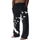 thumbnail image 1 of Pantalones casuales de lino para hombre, estampado de mariposas y pájaros, talla grande, sueltos, ligeros, elásticos, con cordón, para exteriores, playa, yoga 023-negro G 023-negro G Xishao ropa, 1 of 2