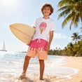 thumbnail image 2 of Aideaone Boys Swim Trunks with Compression Liner Casual Bathing Suit for Kids Swim Shorts 6-18 Years, 2 of 5