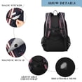 thumbnail image 3 of Flip-Top Backpack 17L Capacity Lightweight Bookpack Reflective Safety Strips & Adjustable Chest Strap Stripes and Stars, 3 of 7