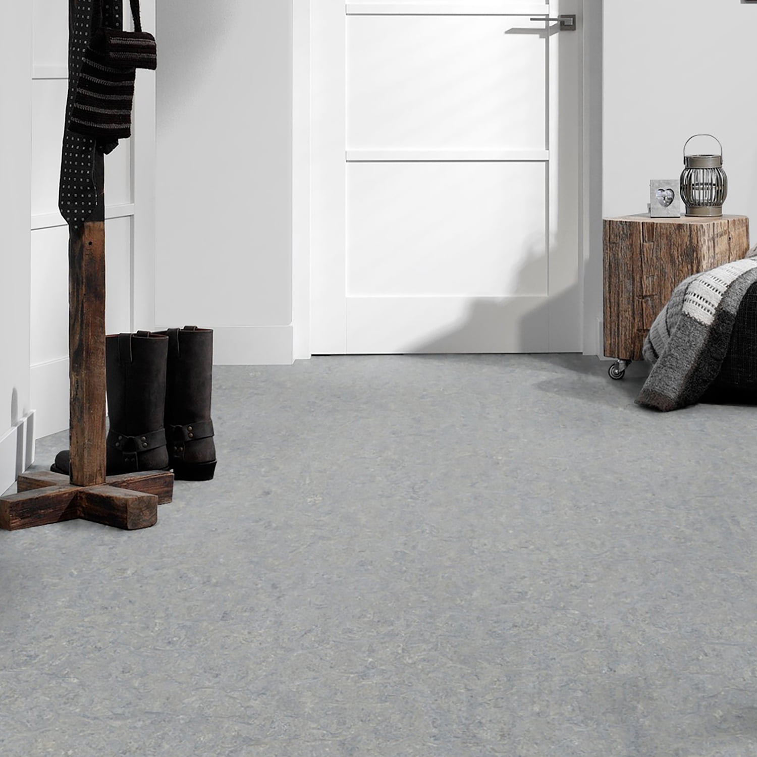 Forbo Flooring Marmoleum Cinch Loc Seal 11.81" x 11.81" Laminate Square in Alpine Mist 6.78 Sq ft