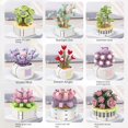 thumbnail image 1 of Bloques de construcción ensamblables de múltiples carnes compatibles con adornos de plantas en macetas Plantas de interior Regalos para niñas, 1 of 1