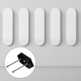 thumbnail image 5 of Soporte de pared para patineta Uxcell de acrílico, soporte de pared para patineta, estante para exhibir patineta, negro, paquete de 2, 5 of 5