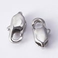 thumbnail image 2 of 20pcs Resistant 304 Stainless Steel Lobster Claw Clasps Stainless Steel color 9x5x3mm Hole: 1mm, 2 of 2