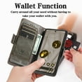 thumbnail image 6 of SaniMore Magnetic Clasp Wallet Case for Google Pixel 6A with Cash & Card Slots, RFID Blocking Soft TPU + PU Leather Shockproof Protective Cover with Folio Flip Kickstand Shell, Gray, 6 of 8
