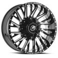 thumbnail image 2 of 20x9 XF Off-Road XF-226 Gloss Black & Milled Wheel 5x4.5/5x5 (0mm), 2 of 2