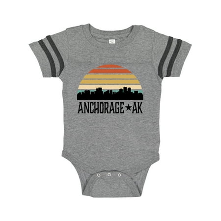 

Inktastic Anchorage Alaska Skyline Gift Baby Boy or Baby Girl Bodysuit