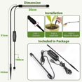 thumbnail image 2 of Indoor Plant Grow Light, Full Spectrum Gooseneck Plant Light for Small Plants for Sowing, Automatic Timer, 2 of 5