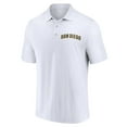thumbnail image 2 of Men's Fanatics Branded Brown/White San Diego Padres Two-Pack Logo Lockup Polo Set, 2 of 5