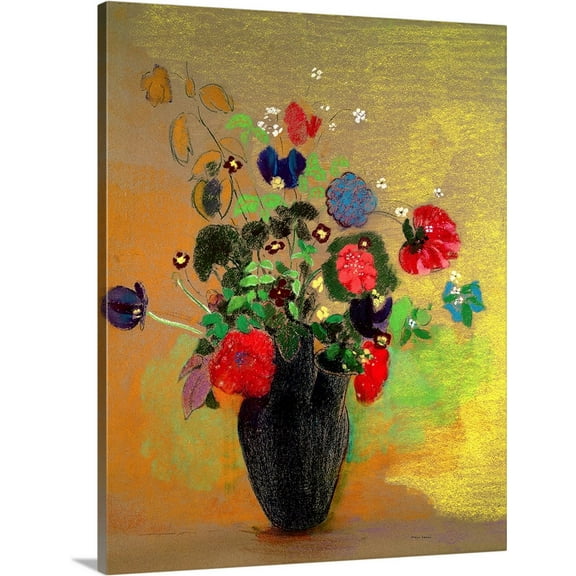 Great BIG Canvas | "Vase of Flowers" Canvas Wall Art - 24x30