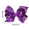 thumbnail image 3 of BINGLI Halloween Bow Knot Hair Pins Halloween Hair Bows Clip Colorful Bou'tique Clip Cute Bowknot Clip Hair Accessories for Girls Babies Toddlers Kids Halloween Christmas Parties, 3 of 4