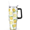 thumbnail image 2 of Lemon 40oz Stainless Steel Vacuum Insulated Tumbler with Lid and Straw for Water Iced Tea Coffee Smoothie and More, 2 of 7