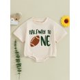 thumbnail image 2 of Suealasg Newborn Baby Boys Girls Bubble Romper Short Sleeve Crew Neck Letters Print Bodysuit Infant Summer One Piece Playsuit, 2 of 9