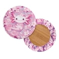 thumbnail image 2 of ZIATUBLE Axolotl Cherry Blossom Bar Stool Covers Round Anti Slip Chairs Decorative Cover Size M Kitchen Bar Stool Chair Seat Cover Set 2 Piece Machine Washable Padded Round Stool Covers, 2 of 6