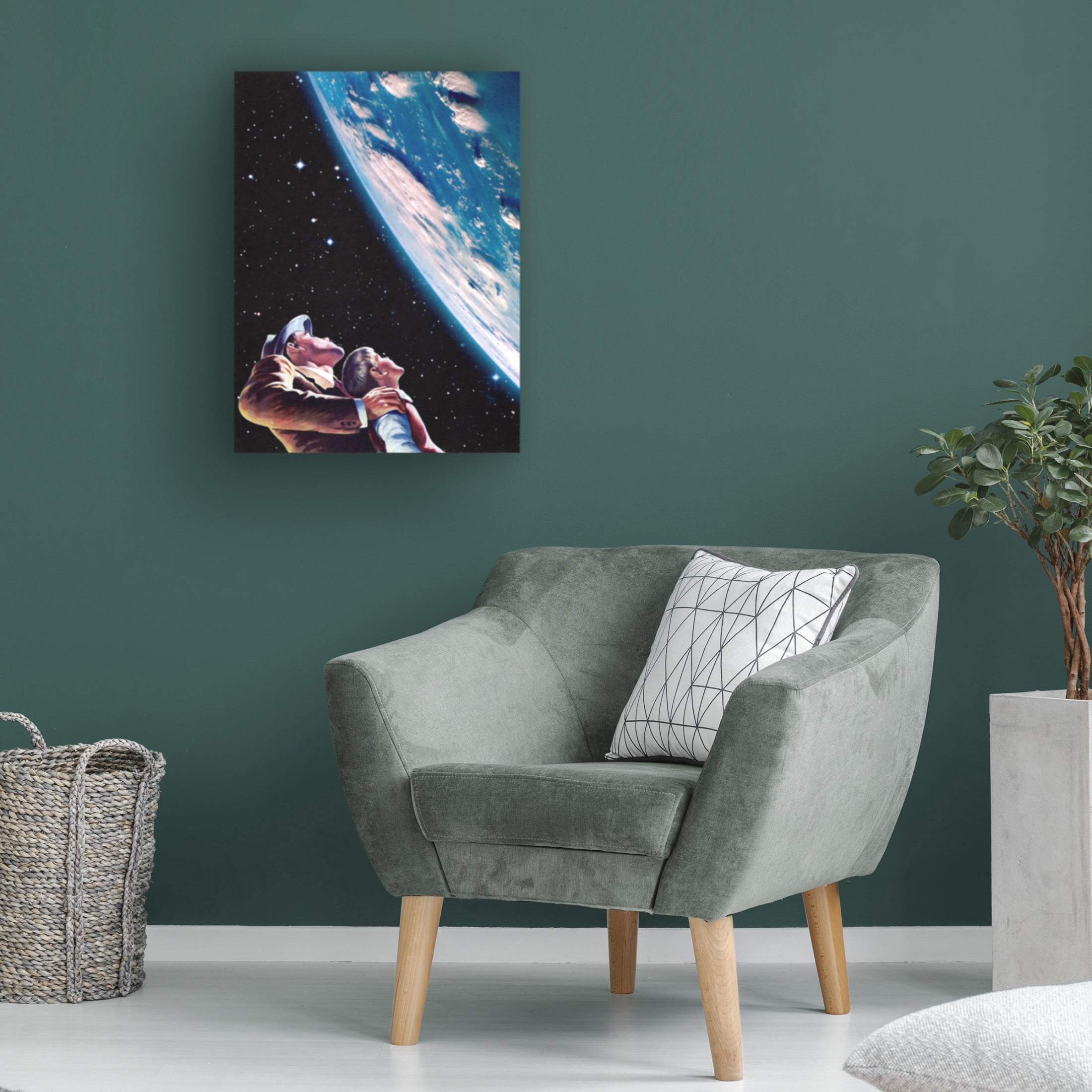 Trademark Fine Art Taudalpoi   Father and Son Canvas Wall Art