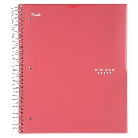 2 Series Notebook - Five Star Customizable Wirebound Notebook, 3 Subject, College Ruled, Assorted Colors (08687)