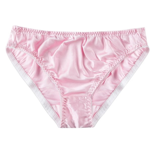 Silky Bikini Panties for Women Women's Solid Color Low Rise String Bikini  Panty Stretch Nylon Bikini Panties (Beige, M) : : Clothing, Shoes  & Accessories