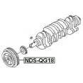 thumbnail image 2 of Febest CRANKSHAFT PULLEY # NDS-QG18 OEM 12303-95F0A, 2 of 2