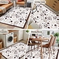 thumbnail image 5 of Area Rug for Living Room, Farmhouse Coffee Cup Non-Slip Indoor Large Carpet for Bedroom/Dining Room, Vintage Coffee Beans Love Heart Washable Low-Profile Rectangle Floor Mat Runner Rugs - 2.7 x 5 Ft, 5 of 7