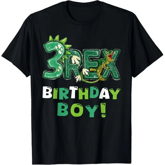 Three Rex 3Rd Birthday Third Dinosaur 3 Year Old T-Shirt Unisex S-5XL Hot Trending Shirt, Vintage Birthday Gift