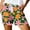 Green, variant on Casual Womens Jean Shorts Print Pocket Lace Up High Waisted Compression Shorts for Women,Black,S