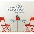 thumbnail image 3 of Scatter Sunshine Along The Way Inspirational Wall Art Decals Vinyl Lettering Stickers Home Decor Quote 23x15-Inch Deep Blue, 3 of 6