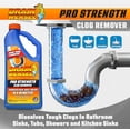thumbnail image 3 of FlexiSnake Drain Weasel Pro Strength Drain Clog Remover Gel, 32 fl oz, 3 of 7