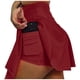 thumbnail image 1 of FALDA SHORT DEPORTIVA MUJER PARA TENIS, YOGA, FIT, GOLF, GYM, GIMNASIA, ATLETISMO, SENDERISMO, ACTIVIDADES AL AIRE LIBRE CON BOLSO INTEGRADO 2 EN 1 COLOR VINO TINTO, 1 of 3