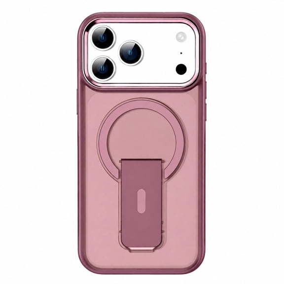 Corliven for iPhone 18 Pro Max Case with Kickstand, Compatible with MagSafe, Shockproof PC TPU Protective Cover with Anti-Scratch Design, Cherryred