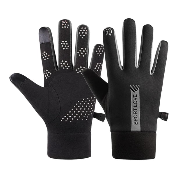 Guantes de invierno, calentadoras de manos para actividades al aire libre, motociclismo y ciclismo Las mujeres se deslizan