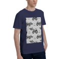 thumbnail image 2 of Bingfone Gray Tractor Men'S Loose Fit Short-Sleeve Pocket T-Shirt, 2 of 7