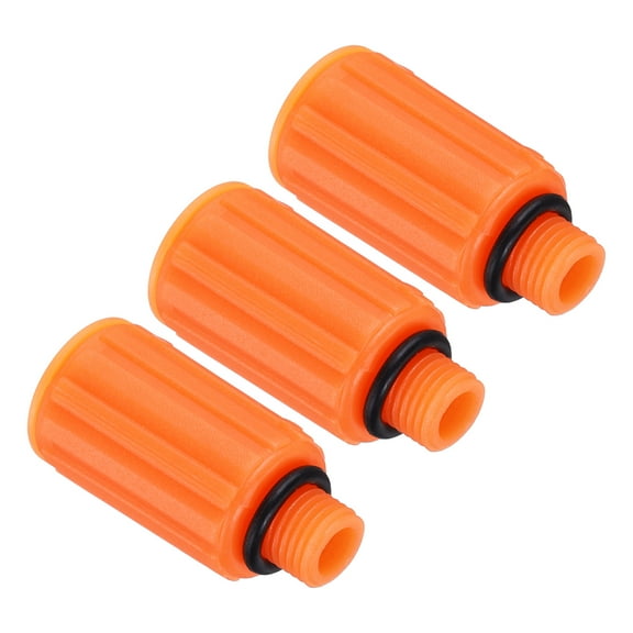 Uxcell Air Compressor Oil Cap Plugs Replacement Oil Fill Breather Vent Cap Yellow 9mm