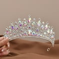 thumbnail image 2 of Yoyauz Women's Gold Crown Crystal Princess Tiara Crystal Queen's Crown Wedding, Bridal Hair Ornament Birthday Prom, Beauty Pageant Party  Barmitzvah Rite of Passage, Photo Props, 2 of 8