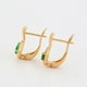 thumbnail image 3 of Aretes Dama Rombo Gota Swarovksi Esmeralda Oro 18K Laminado dorado Unitalla, 3 of 6