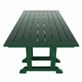 thumbnail image 4 of WestinTrends Malibu 6 Piece Patio Dining Set with Bench, All Weather Poly Lumber Outdoor Table and Chairs Set, 71" Trestle Dining Table with Umbrella Hole, 5 Arm Chairs with Bench, Dark Green, 4 of 8