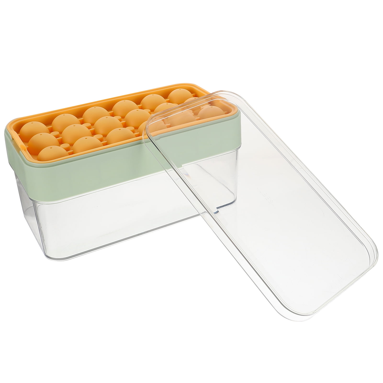 LEORX 1 Set Ice Tray for Freezer Plastic Ice Sphere Maker Nonstick Surface for Home Use