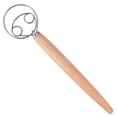 thumbnail image 1 of Batidor de masa danés, mezclador de pan manual de estilo holandés de acero inoxidable batidor de masa herramienta perfecta para hornear para pastelería o pizza, 1 of 5