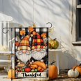 thumbnail image 2 of Thankful Gnomes Garden Flag Fall Garden Flags 12.5x18 Inch Double Sided Buffalo Plaid Thanksgiving Harves Turkey Pie Outdoor Autumn Small Yard Outside Decoration, 2 of 6