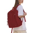 thumbnail image 2 of Gustave Nylon Backpack Purse for Women Multi-Pocket Lightweight 14" Laptop Travel Backpack Casual Daypack for Daily Work College(Red), 2 of 8